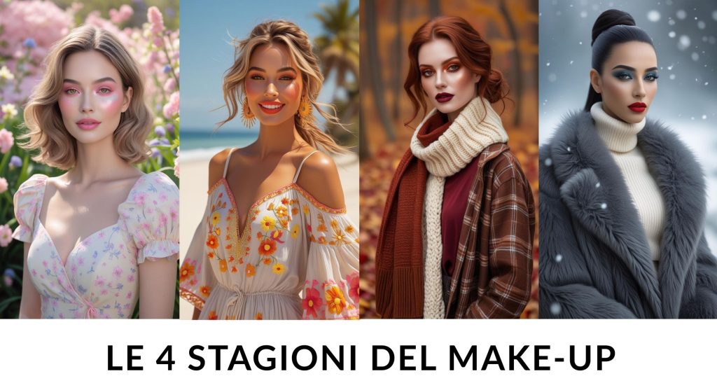 Look ispirato al Make-up stagionale Le 4 stagioni del make-up: guida pratica per donne che lavorano da casa.